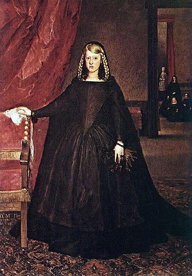Juan Bautista del Mazo The sitter is Margaret of Spain, first wife of Leopold I, Holy Roman Emperor, wearing mourning dress for her father, Philip IV of Spain, with children oil painting image